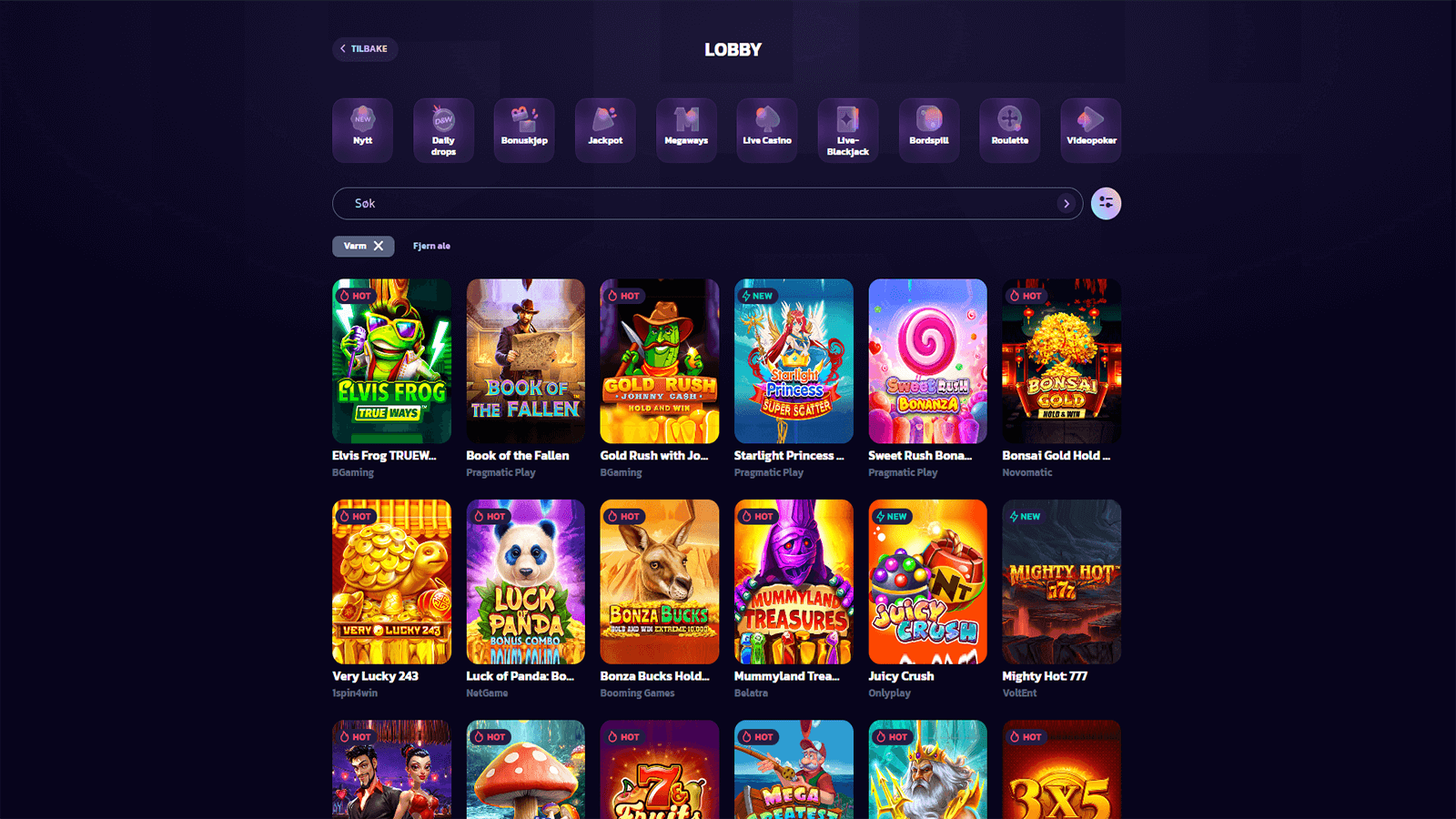 21Bit Casinospill i Norge 