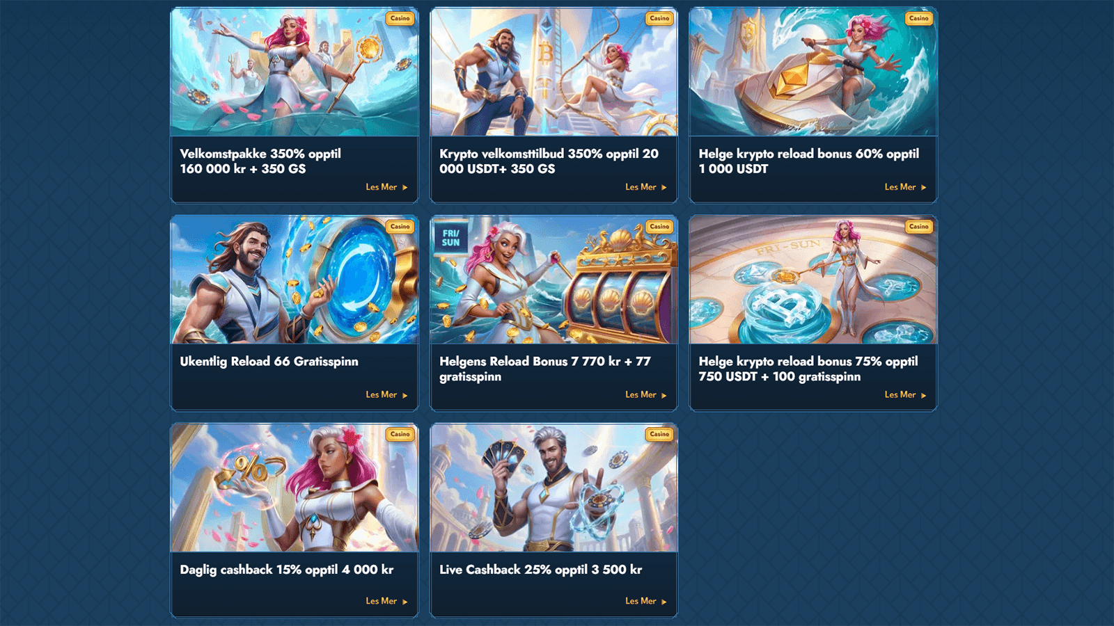Casea Casino bonuser i Norge 