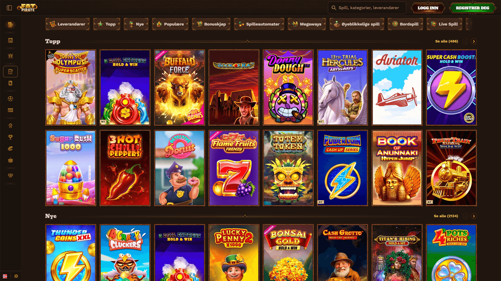 FatPirate Casino Spill