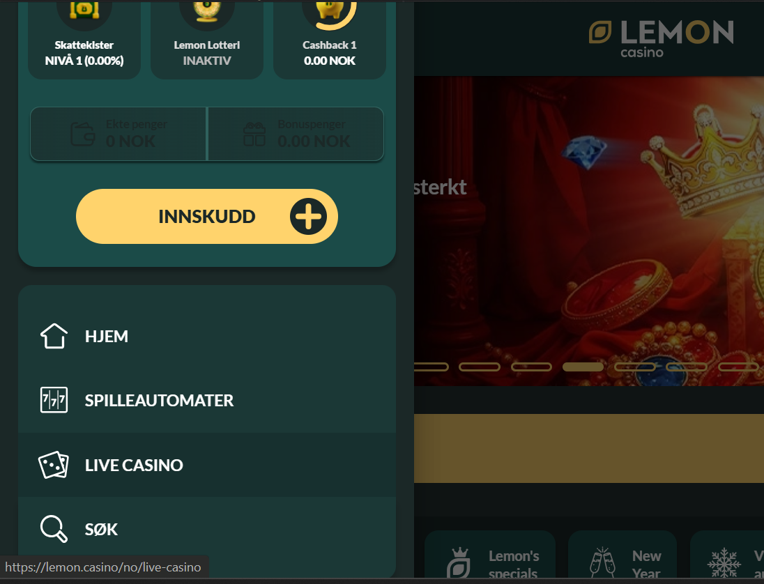 Lemon Casino Mobile Version 