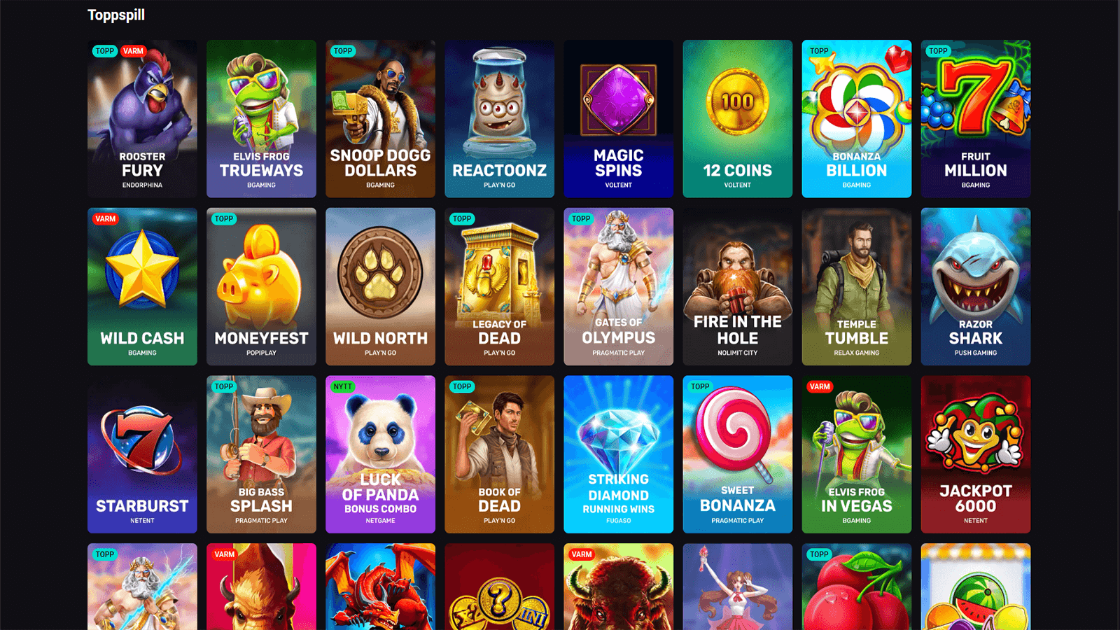 LuckyVibe Casino Beste Spill