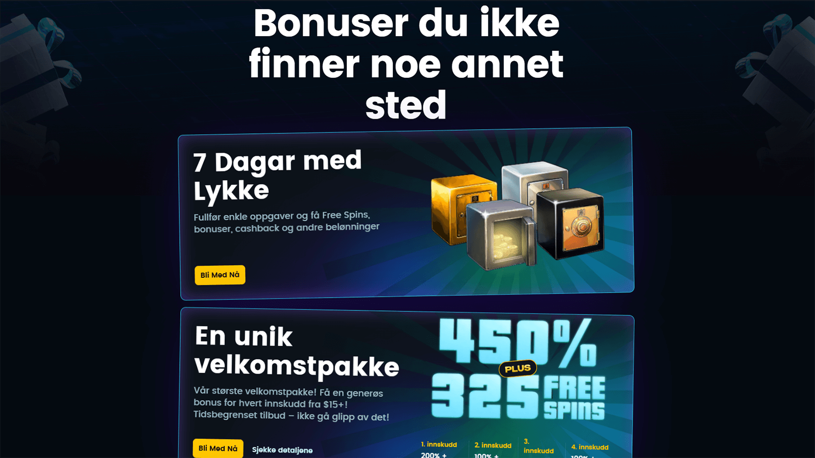 Snatch Casino bonuser i Norge