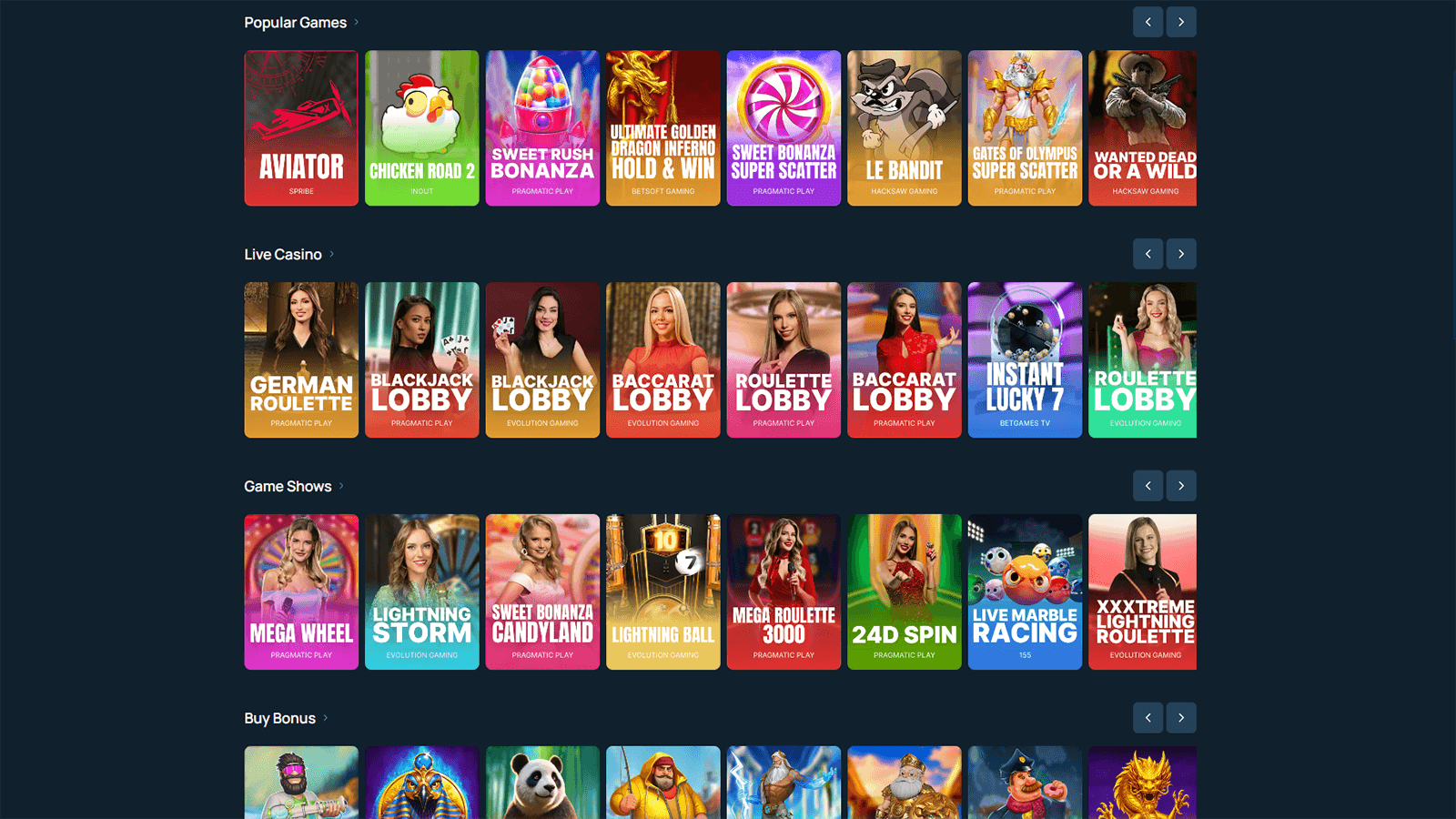 Spillutvalg for FortuneJack Casino i Norge 