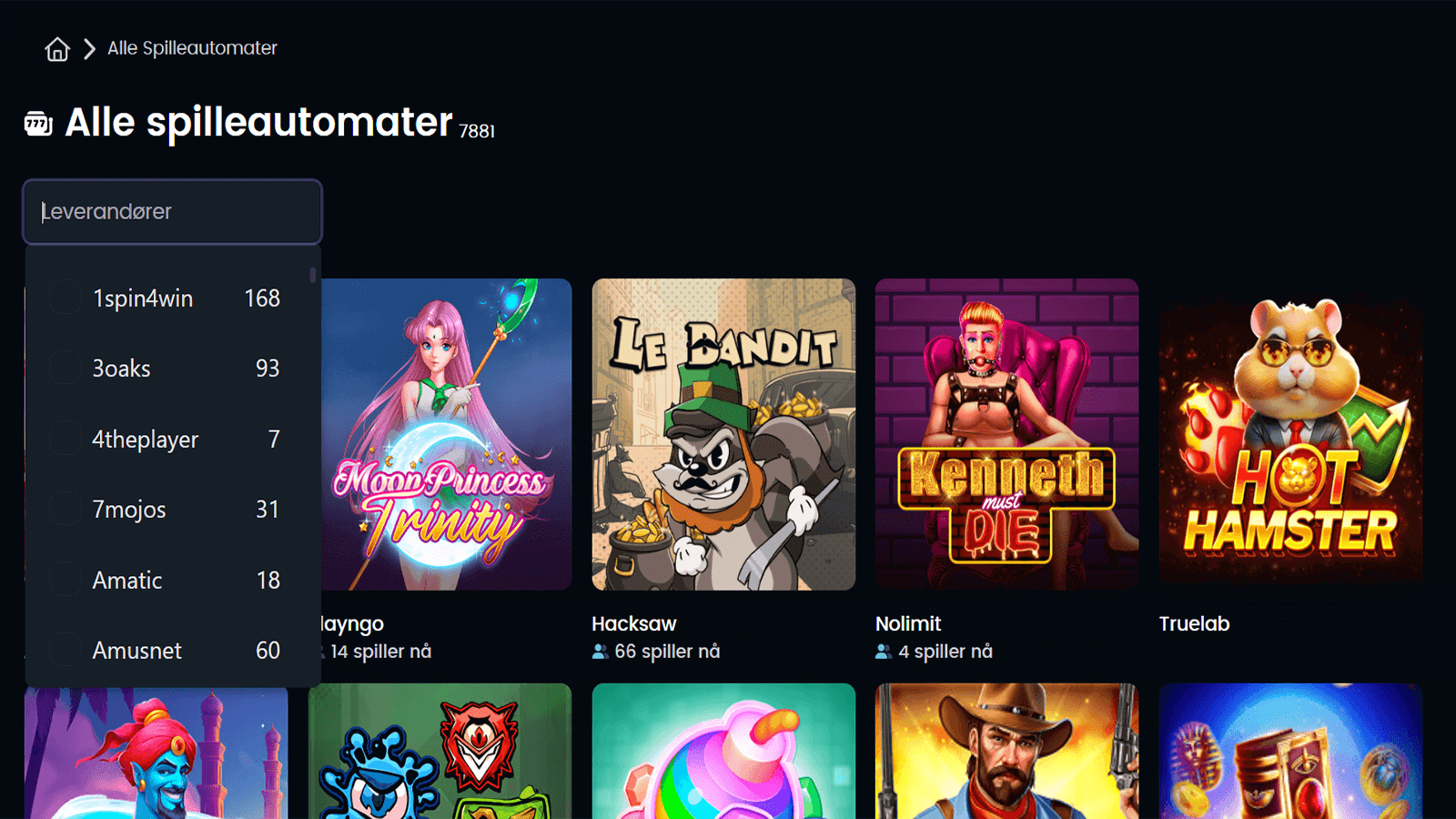 Utviklere av kasinospill hos Snatch Casino