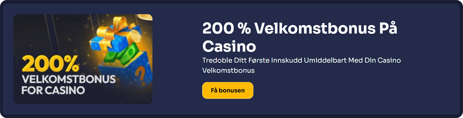 Velkomstbonus hos Reybets Casino i Norge 