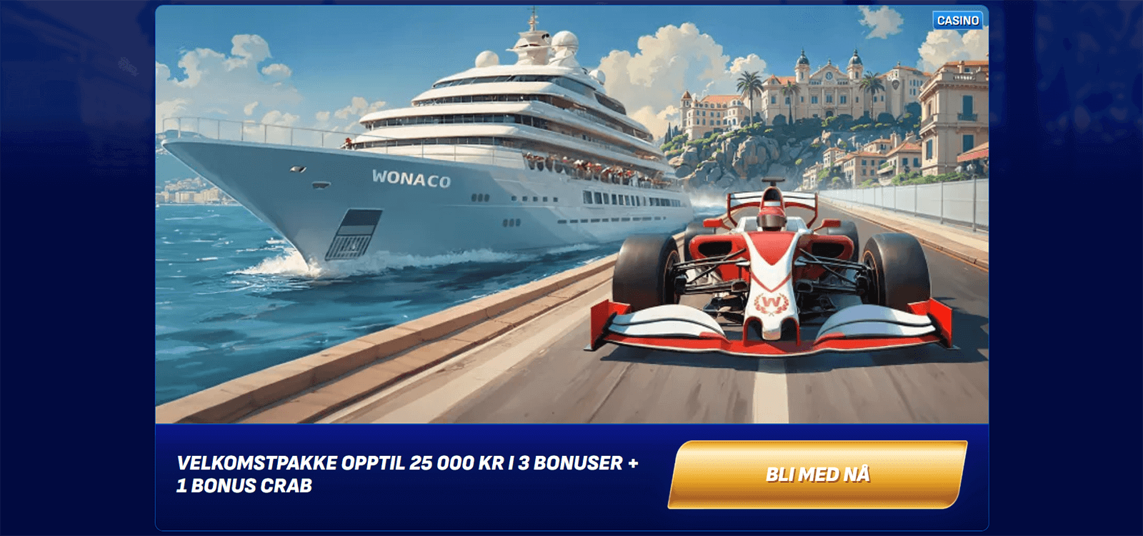 Wonaco Casino Velkomstbonuspakke