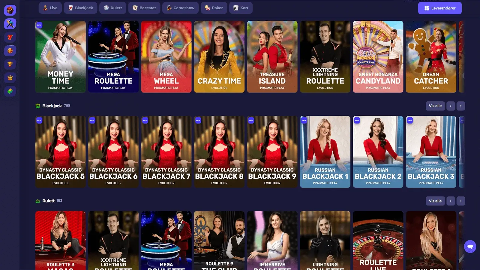 Axecasino Live Spillutvalg i Norge 