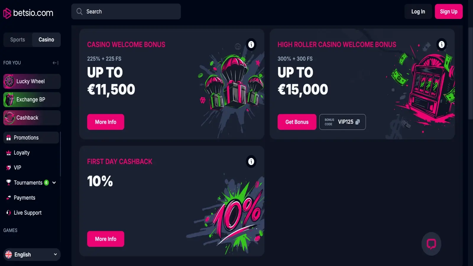 Betsio Promotions