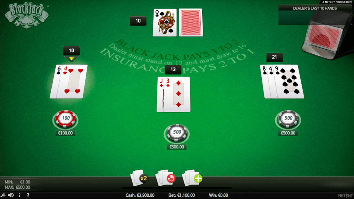 blackjack pro netent