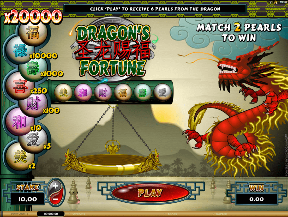 dragons fortune microgaming