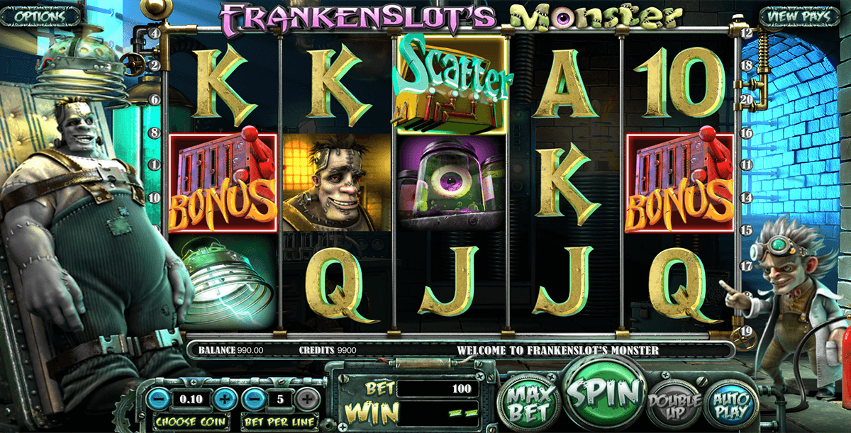 frankenslots monster betsoft slot