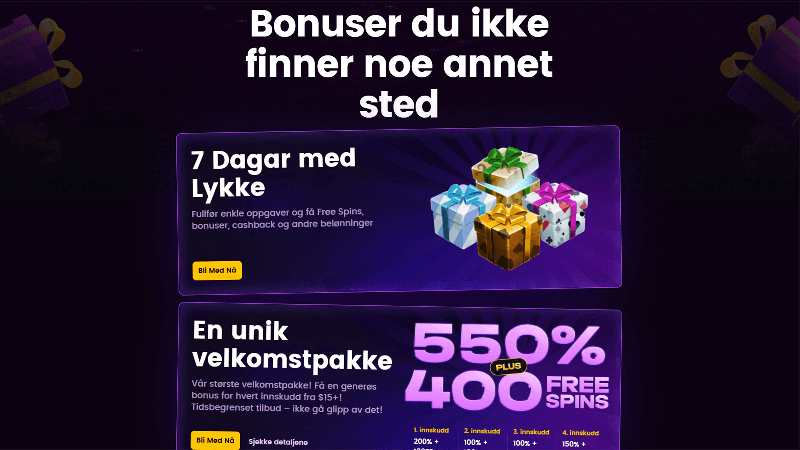 iWild Casino Bonuser
