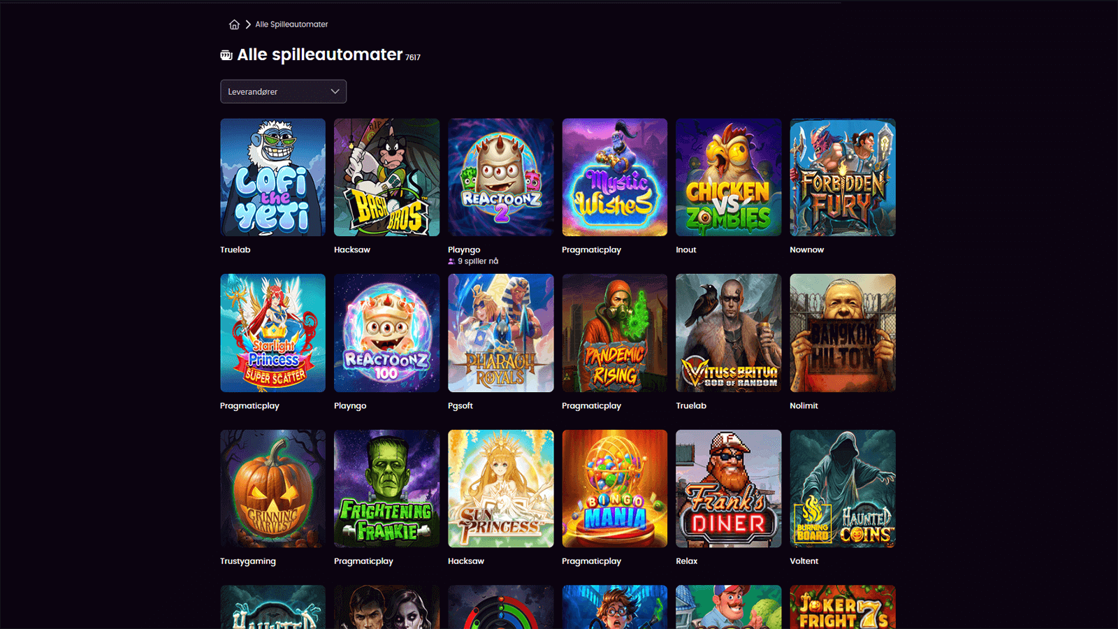 iWild Casino Spilleautomater