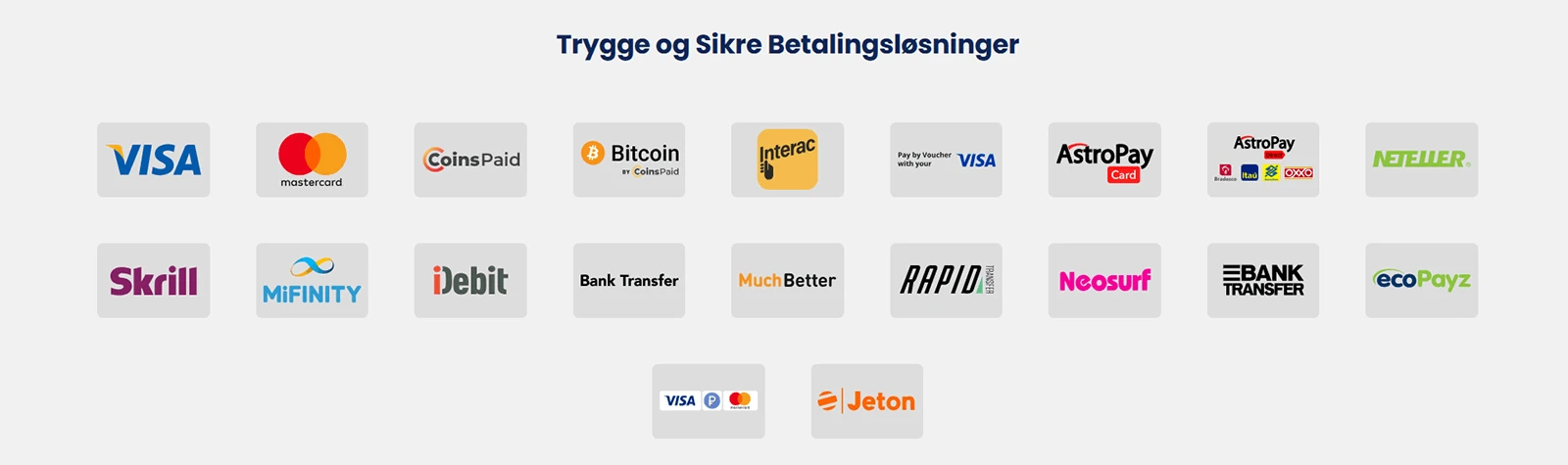 Lukki Casino betalingsmetoder i Norge 