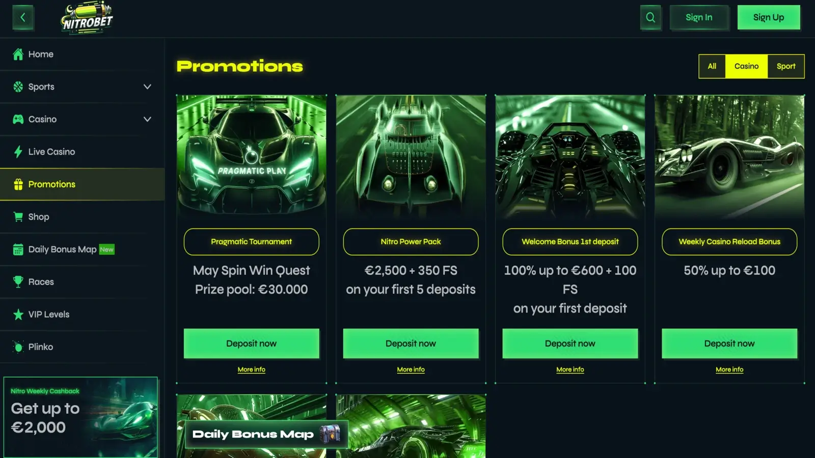 Nitrobet Promotions