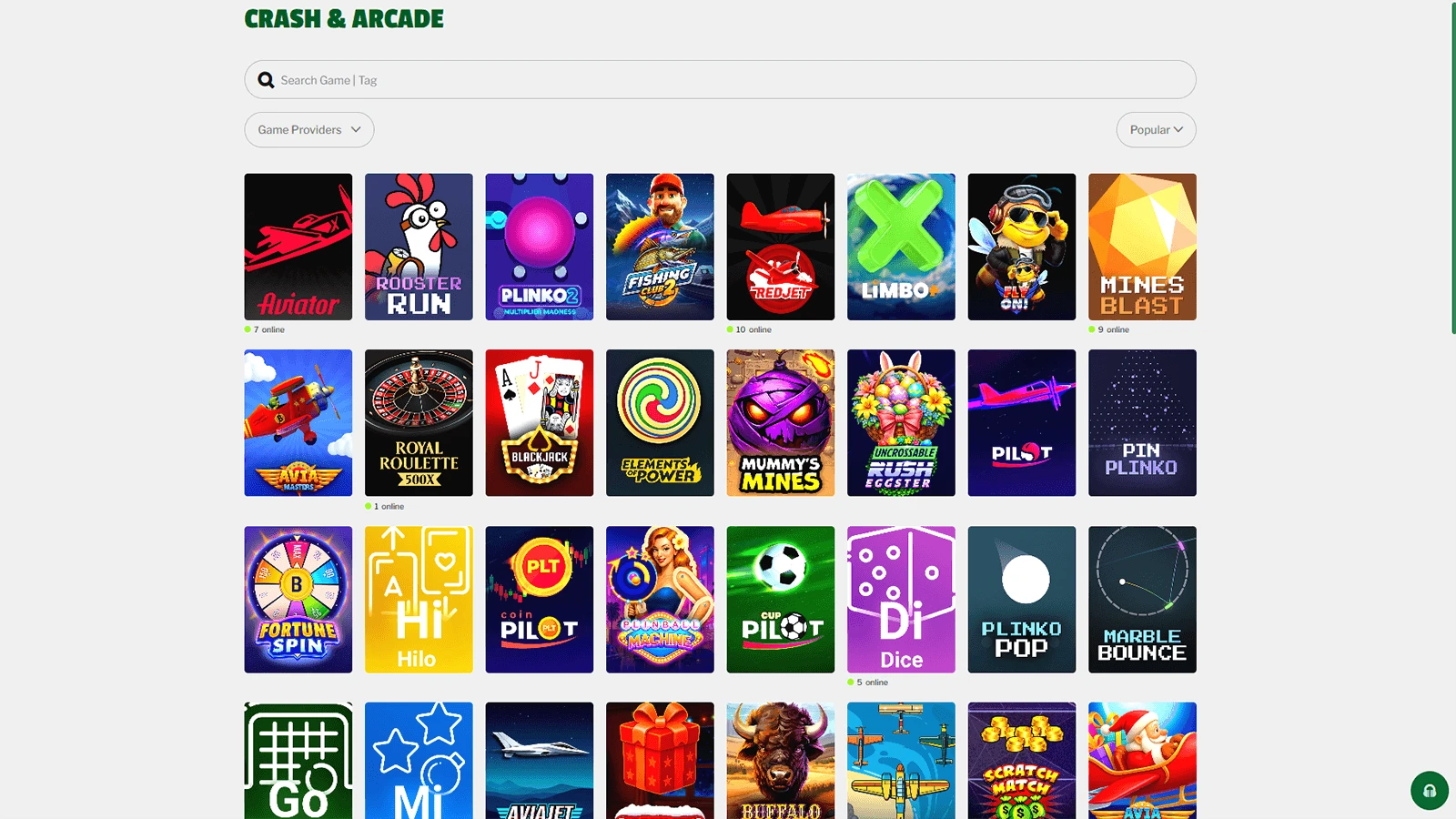PUBS Casino Crash Games i Norge