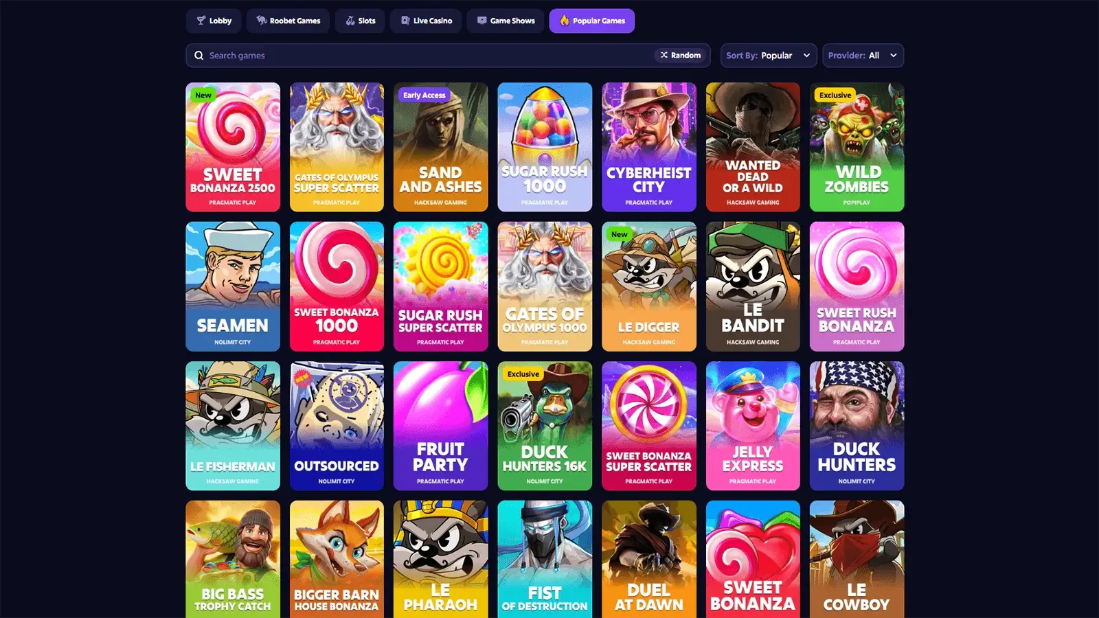 Roobet Casino Popul&aelig;re spill i Norge 