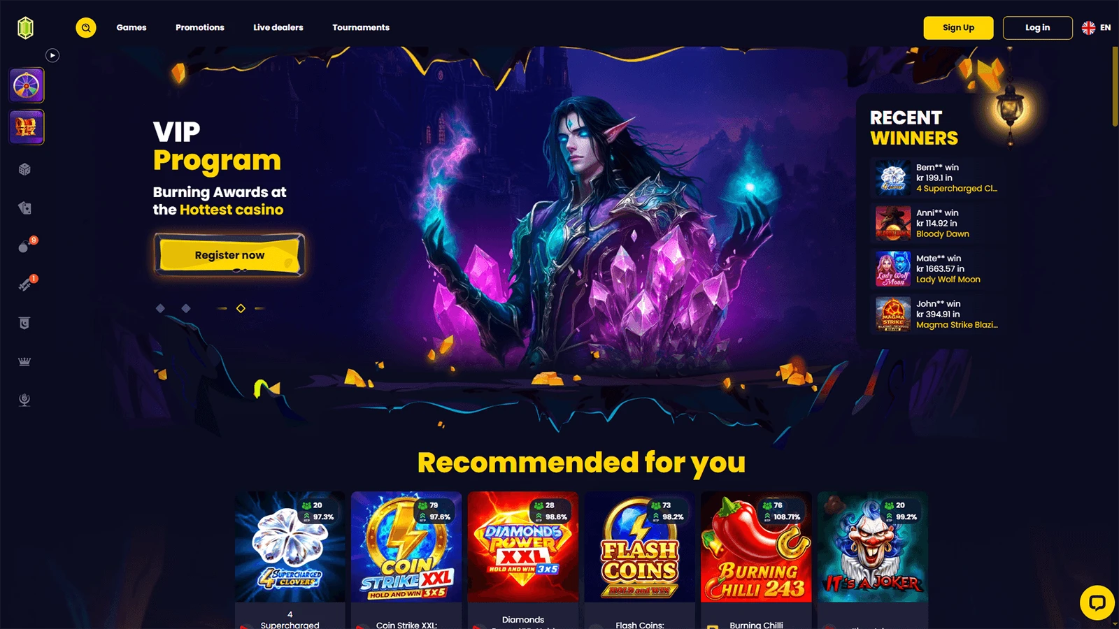 Slotsgem Casino Hjemmeside i Norge 