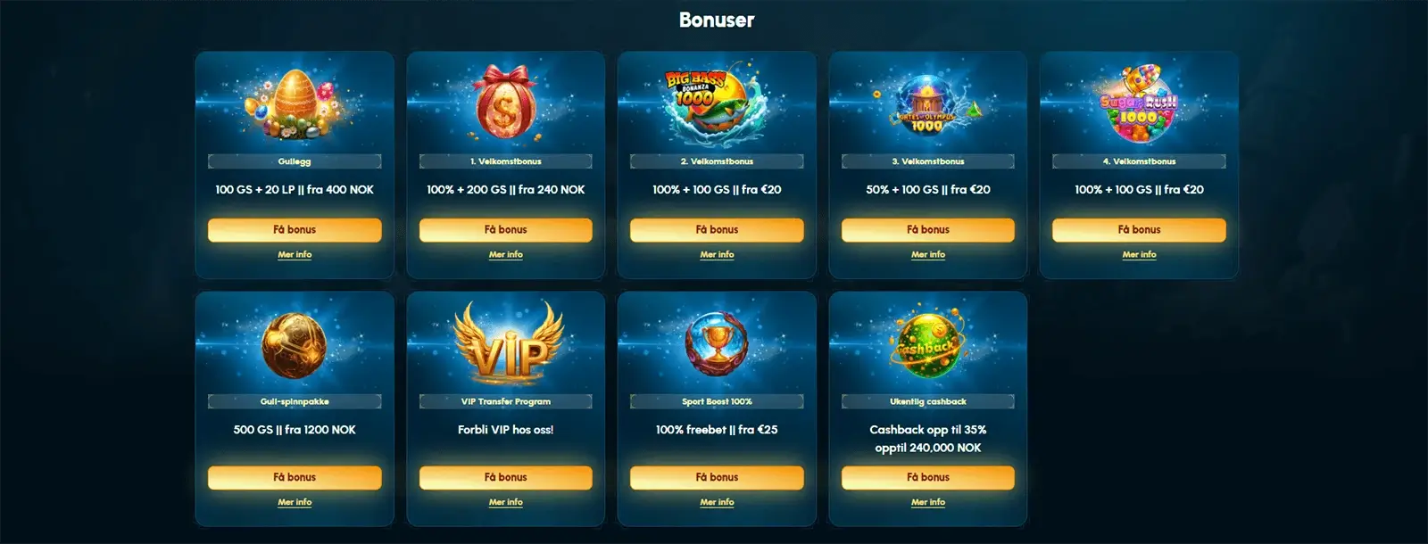 SpellWin Casino Bonuser i Norge 