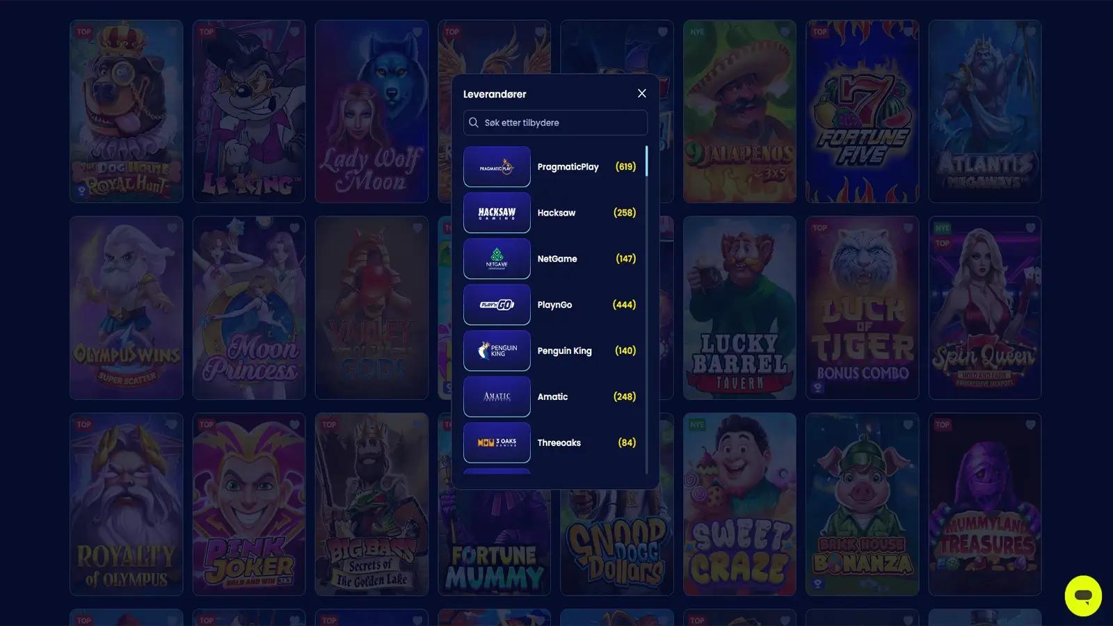 Spillutviklere hos Trino Casino i Norge 