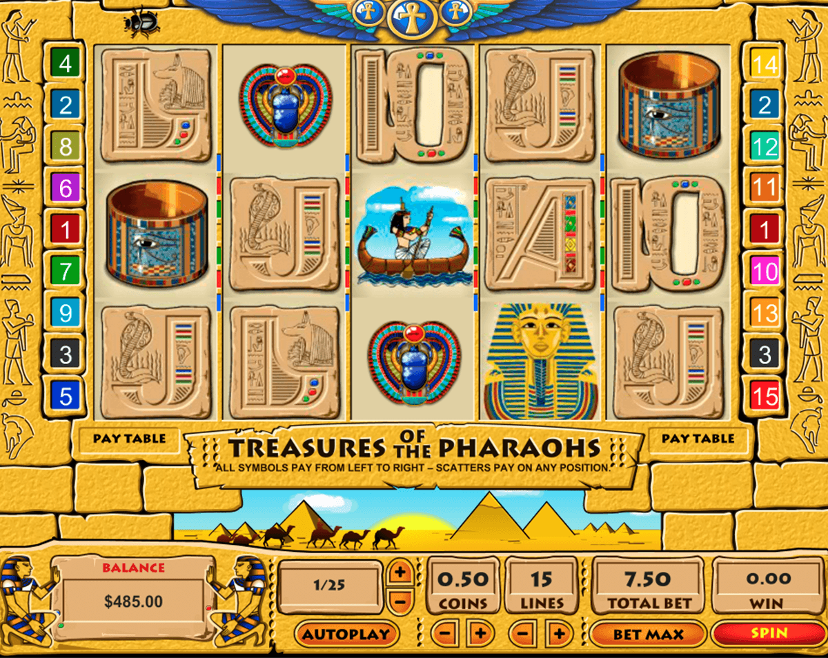treasure of the pharaohs pragmatic slot 