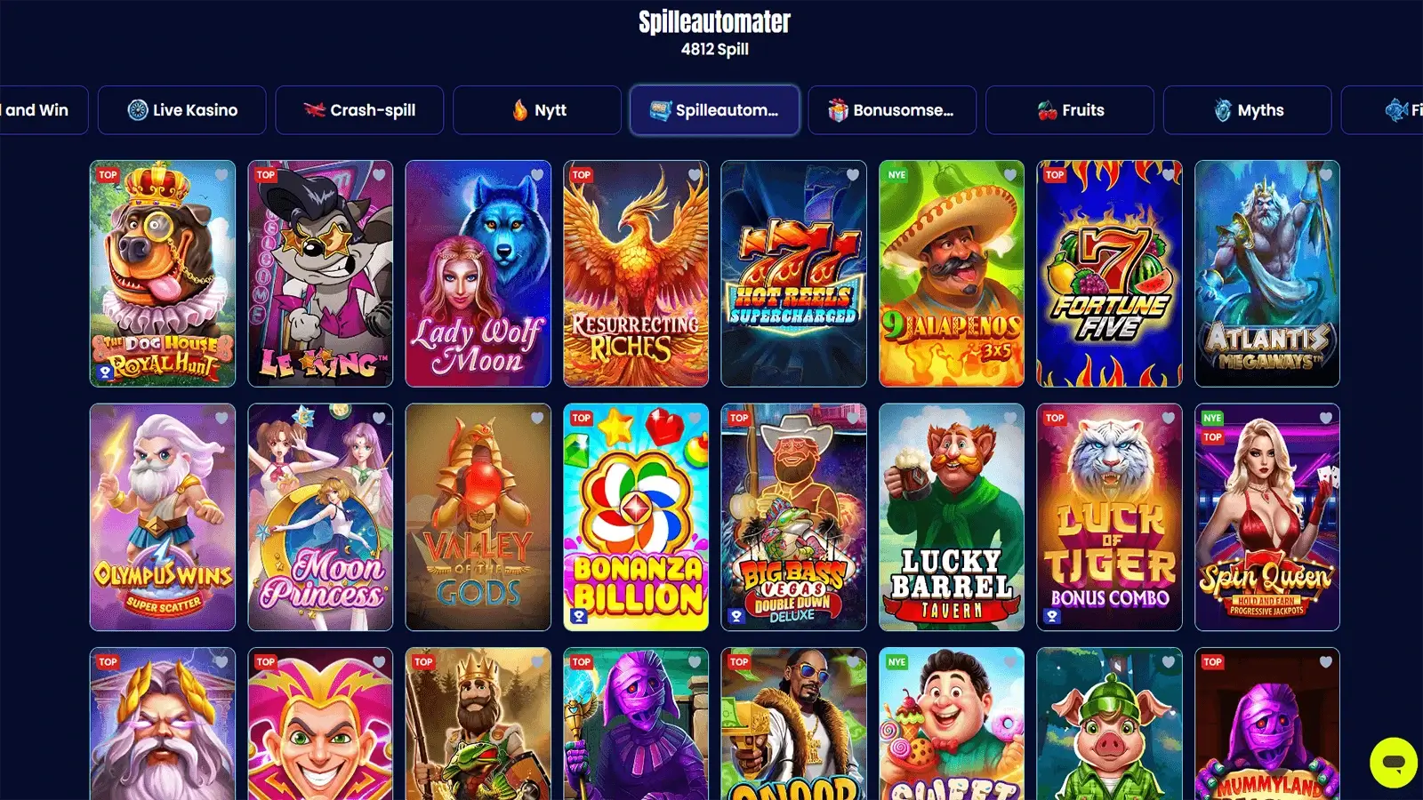 Trino Casino spilleautomatutvalg i Norge 