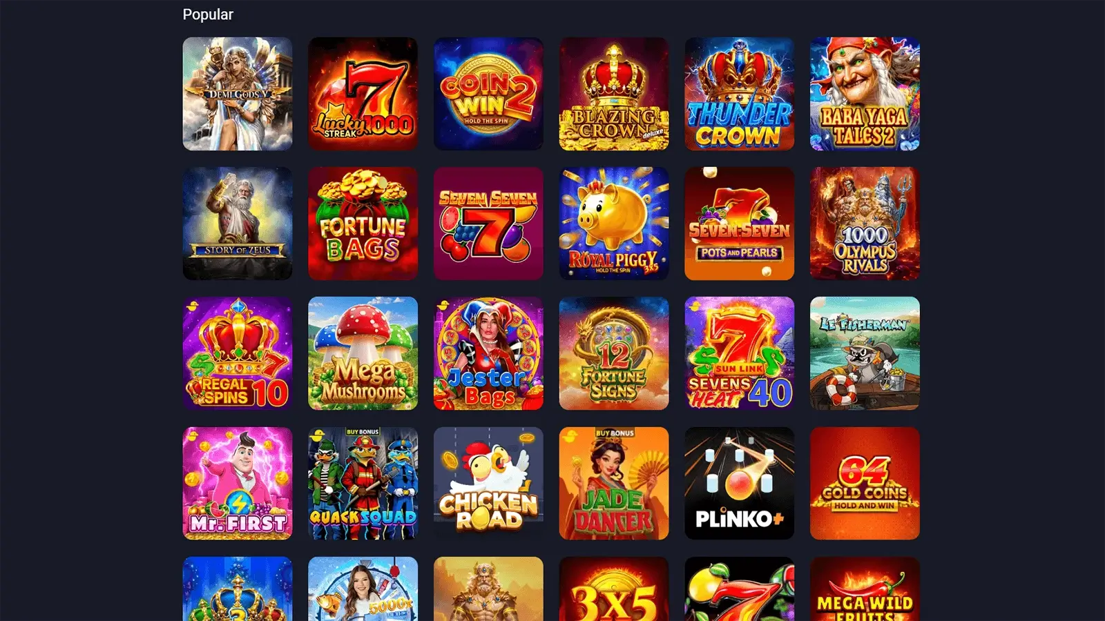 VOX Casino Populære Spillutvalg i Norge