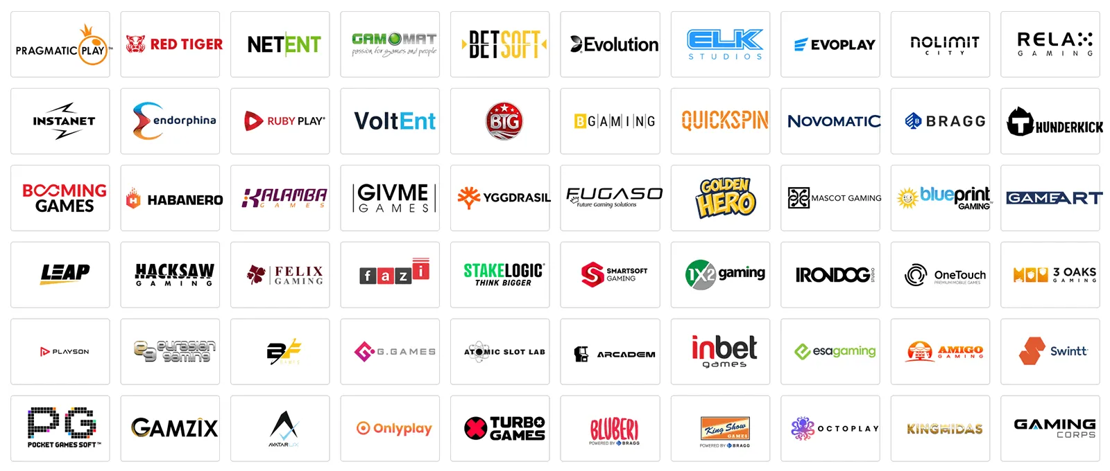 WikiLuck Casino Utviklere av Kasinospill 